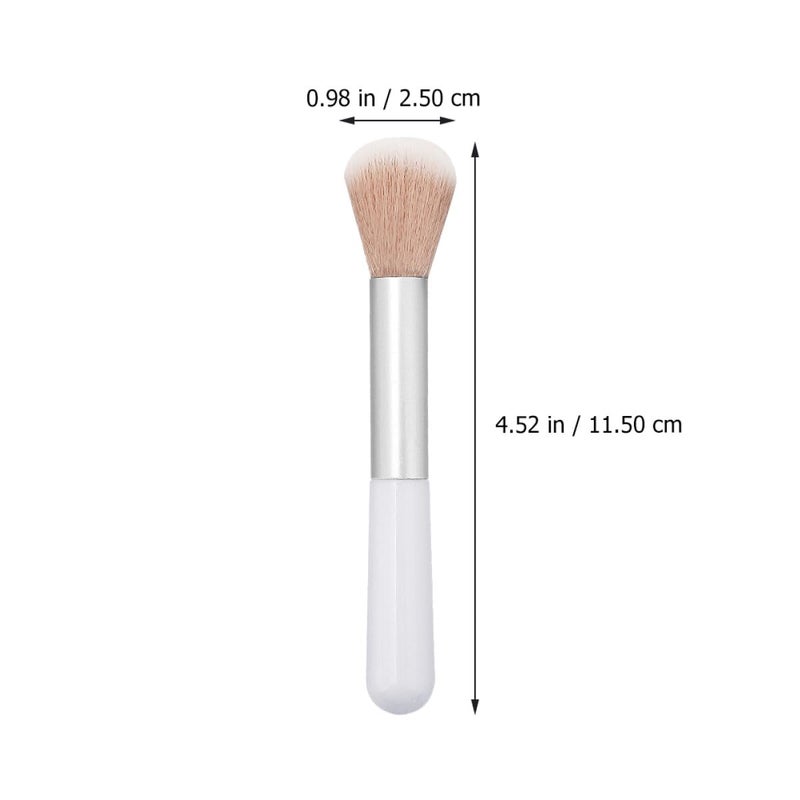 4Pcs Pink Synthetic Hair Makeup Brush Set with Blush and Powder Brushes - Image 5